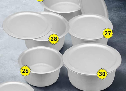 RAJ ALUM TOPE SET 26X30 (5PCS)