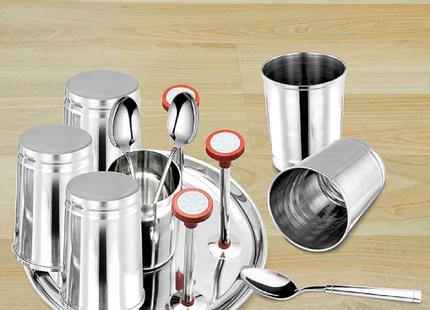 ACTION STEEL GLASS & SPOON STAND