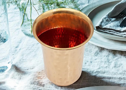 RAJ COPPER GLASS PLAIN 9CM