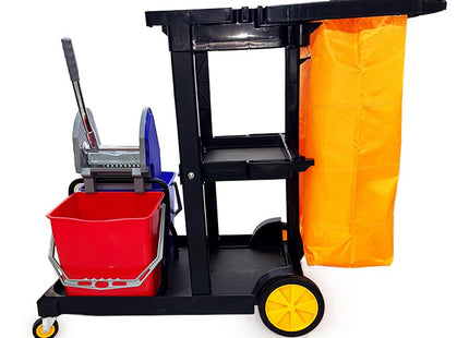 AKC Janitor Trolley With Mop Wringer Black color