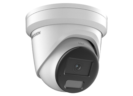 8 MP Smart Hybrid Light with Color Vu Fixed Turret Network Camera - 2.8mm - DS-2CD2387G2H-LIU