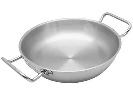 CHEFSET SS 18/10 FRY PAN DOUBLE HANDLE