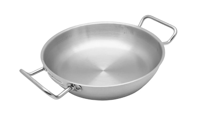 CHEFSET SS 18/10 FRY PAN DOUBLE HANDLE