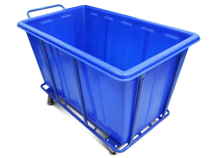 Large Plastic Laundry Cart | BLUE - Laundry-Cart-675 Liters