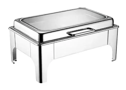 CHEFSET S/S HYDRAULIC RECT. CHAFING DISH 9LTR GL