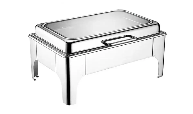CHEFSET S/S HYDRAULIC RECT. CHAFING DISH 9LTR GL