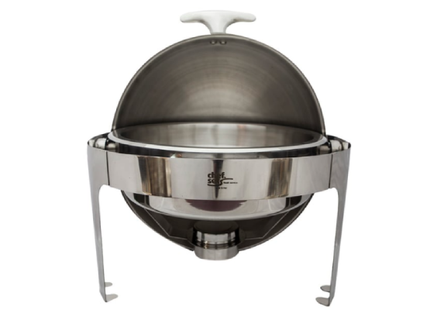 CHEFSET ROUND CHAFING DISH ROLL TOP 6LTR