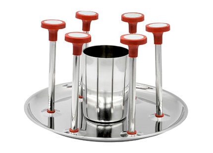 ACTION STEEL GLASS & SPOON STAND