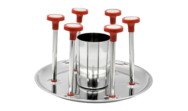 ACTION STEEL GLASS & SPOON STAND
