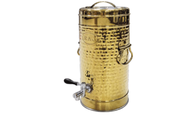 RAJ GOLD HAMMERED TEA URNS