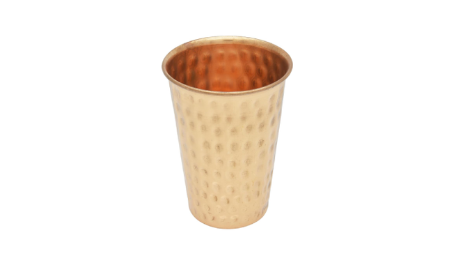 RAJ COPPER GLASS BEADED 8.5CM