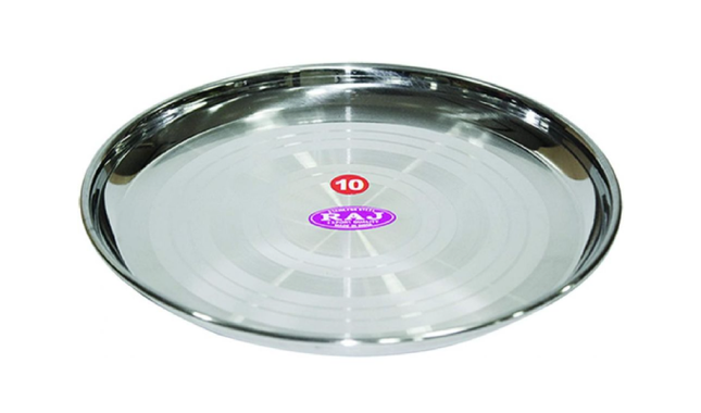 RAJ SILVER TOUCH CHINA PLATE