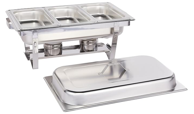 RAJ CHAFING DISH RECTANGULAR 3 PART