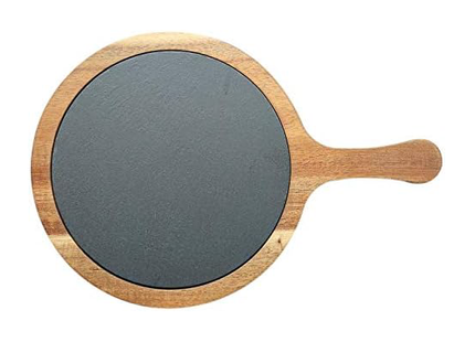 ACAICIA WOOD AND SLATE SERVING BOARD