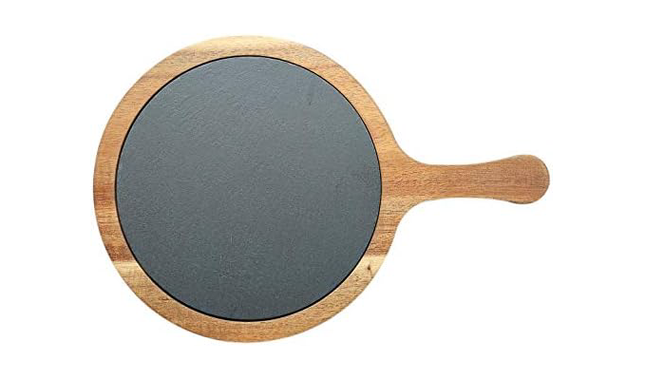 ACAICIA WOOD AND SLATE SERVING BOARD