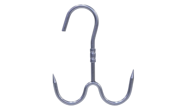 RAJ STEEL MEAT HOOK REVOLVING DOUBLE