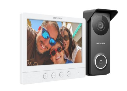 Video Intercom HIKVISION HD 7" LCD Screen Wired Video Door Phone Built In Mic & Loudspeaker DS-KIS213 - Water and dust resistant (IP65)