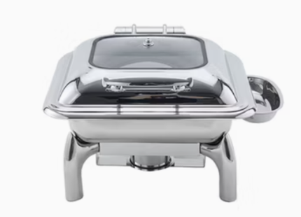 CHEFSET S/S SQR HYDRAULIC CHAFING DISH 6LTR GL (INDUCTION)