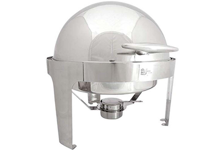 CHEFSET ROUND CHAFING DISH ROLL TOP 6LTR