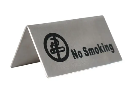 CATERING SIGN PLATE NO SMOKING