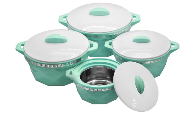 SELVEL DIAMOND CASSEROLE 4PC (1000/1500/2000/3000)