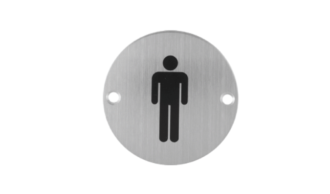 CATERING ROUND SIGN PLATE MAN