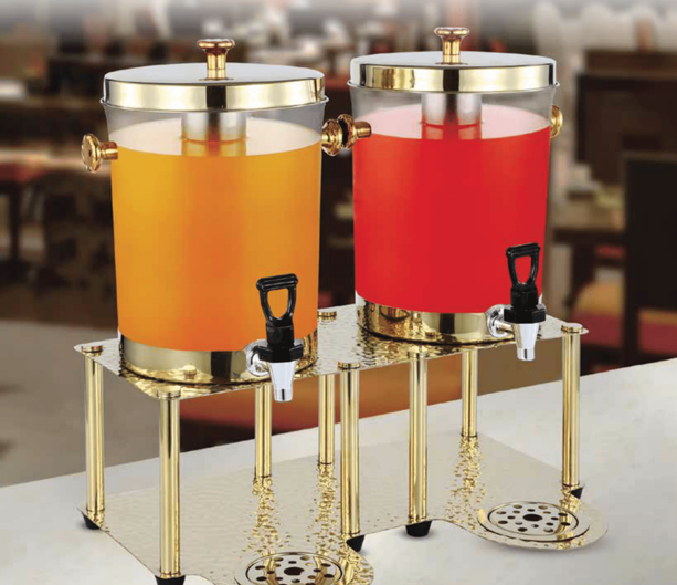 CHEFSET JUICE DISPENSER DOUBLE HAMMERED-2X8 LTR