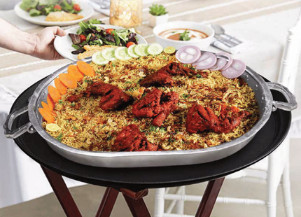 RAJ ALUMINIUM LIGHT OVAL TRAY
