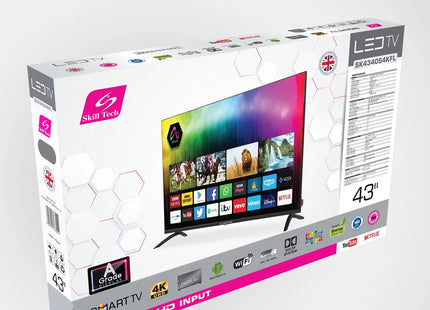 Skill Tech 43" 4K UHD Smart Frameless Led Tv - SK4340S4KFL